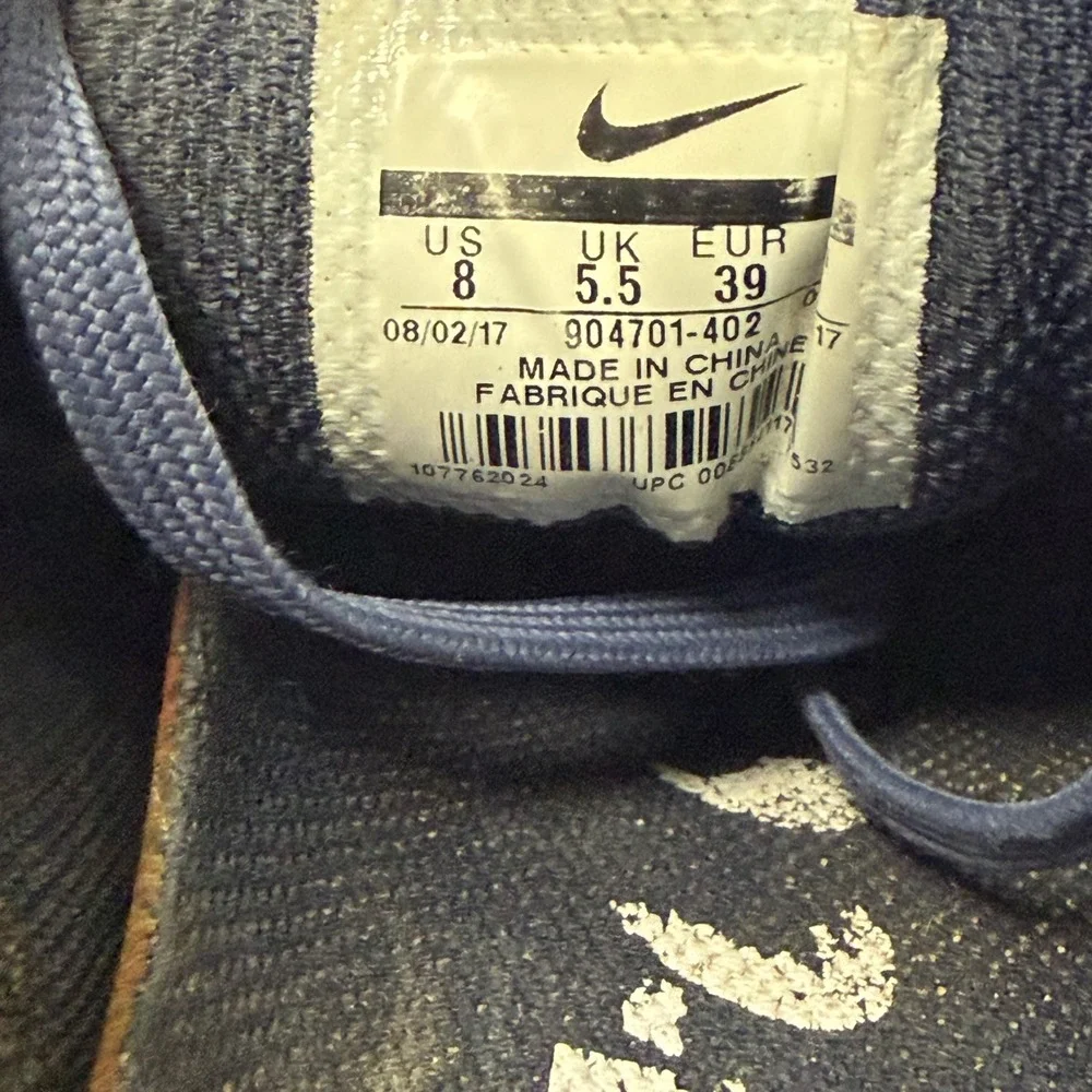 B- shoe Nike Air Zoom Structure 21 Womens Running‎ Shoes Blue 904701-402 Size 8